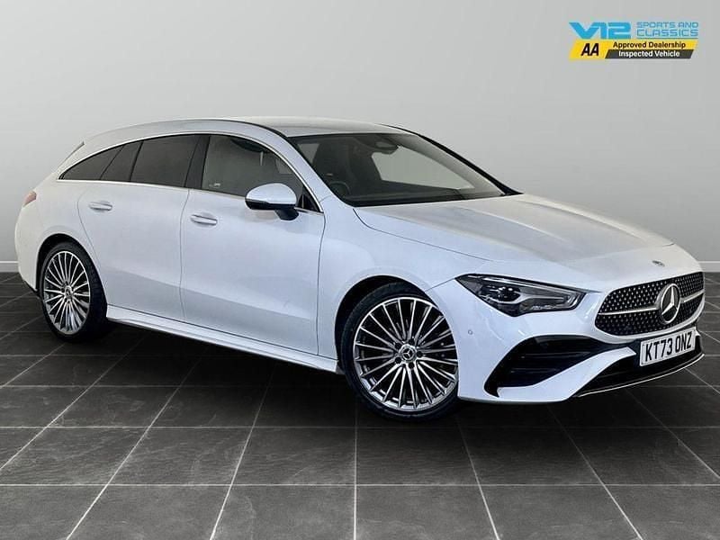 White Used 2023 Mercedes CLA180 Shooting Brake AMG line Estate | £23,295 (Fair price) - Image 1/2