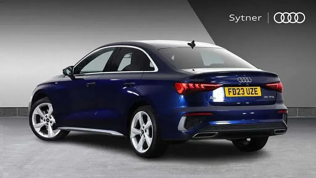 Used Audi A3 S-Line 147 HP (108 kW) 2023 Blue Sedan