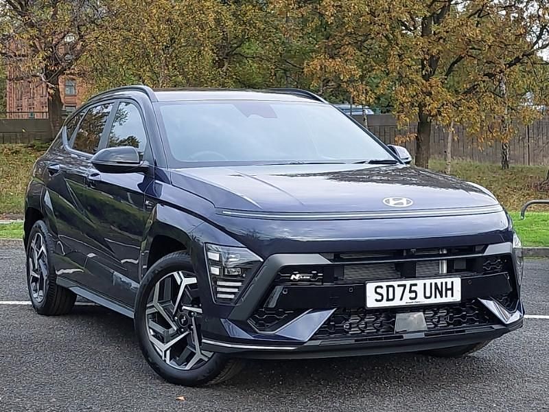 Pearl denim blue New 2025 Hyundai Kona N Line SUV | £25,298 (Fair price) - Image 1/4