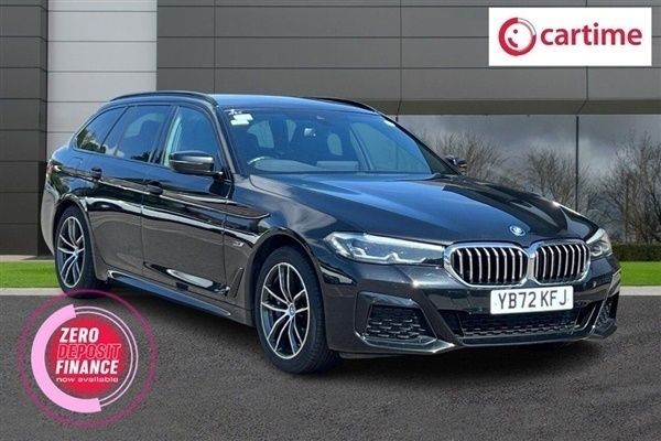 Black Used 2022 BMW 530e M Sport Estate | £30,420 (Expensive) - Image 1/3