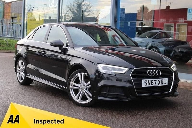 Black Used 2017 Audi A3 S-Line Sedan | £11,795 (Fair price) - Image 1/1