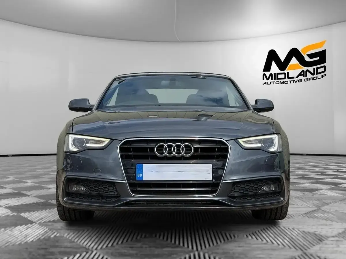 Used Audi A5 Cabriolet S-Line 177 HP (130 kW) 2014 Grey Cabriolet