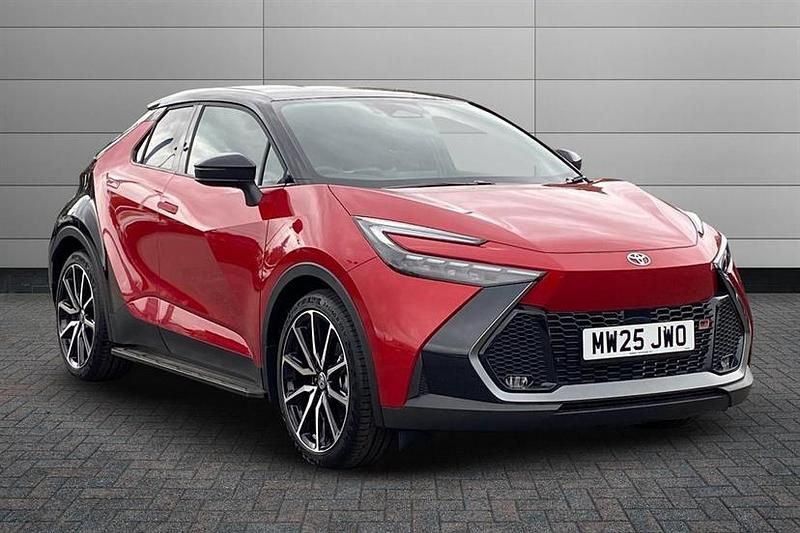 Scarlet flare New 2025 Toyota C-HR+ Sport SUV | £34,490 - Image 1/3