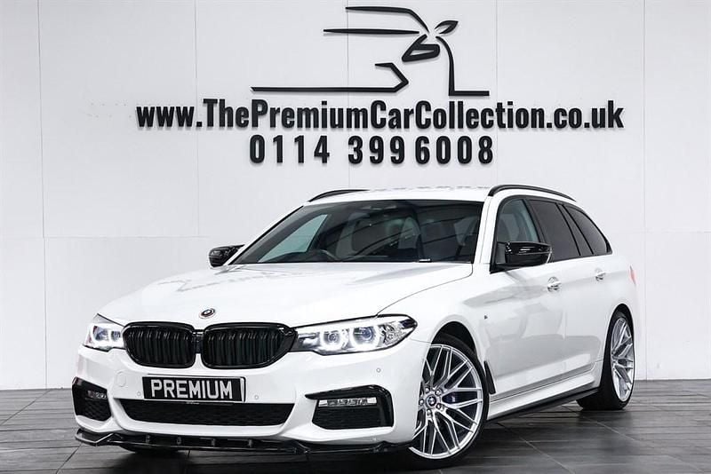 White Used 2019 BMW 530 M Sport Estate | £22,480 (Fair price) - Image 1/4