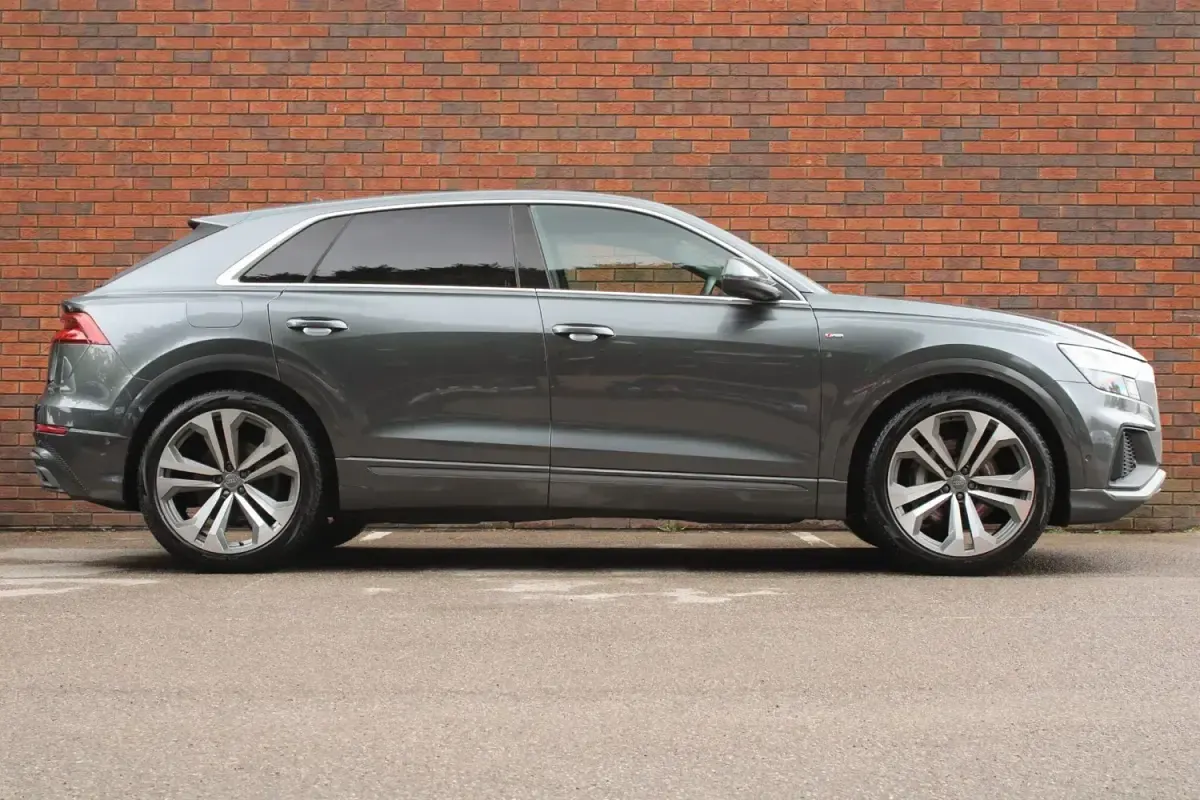 Begagnad Audi Q8 S-Line 286 HK (210 kW) 2018 Grå SUV