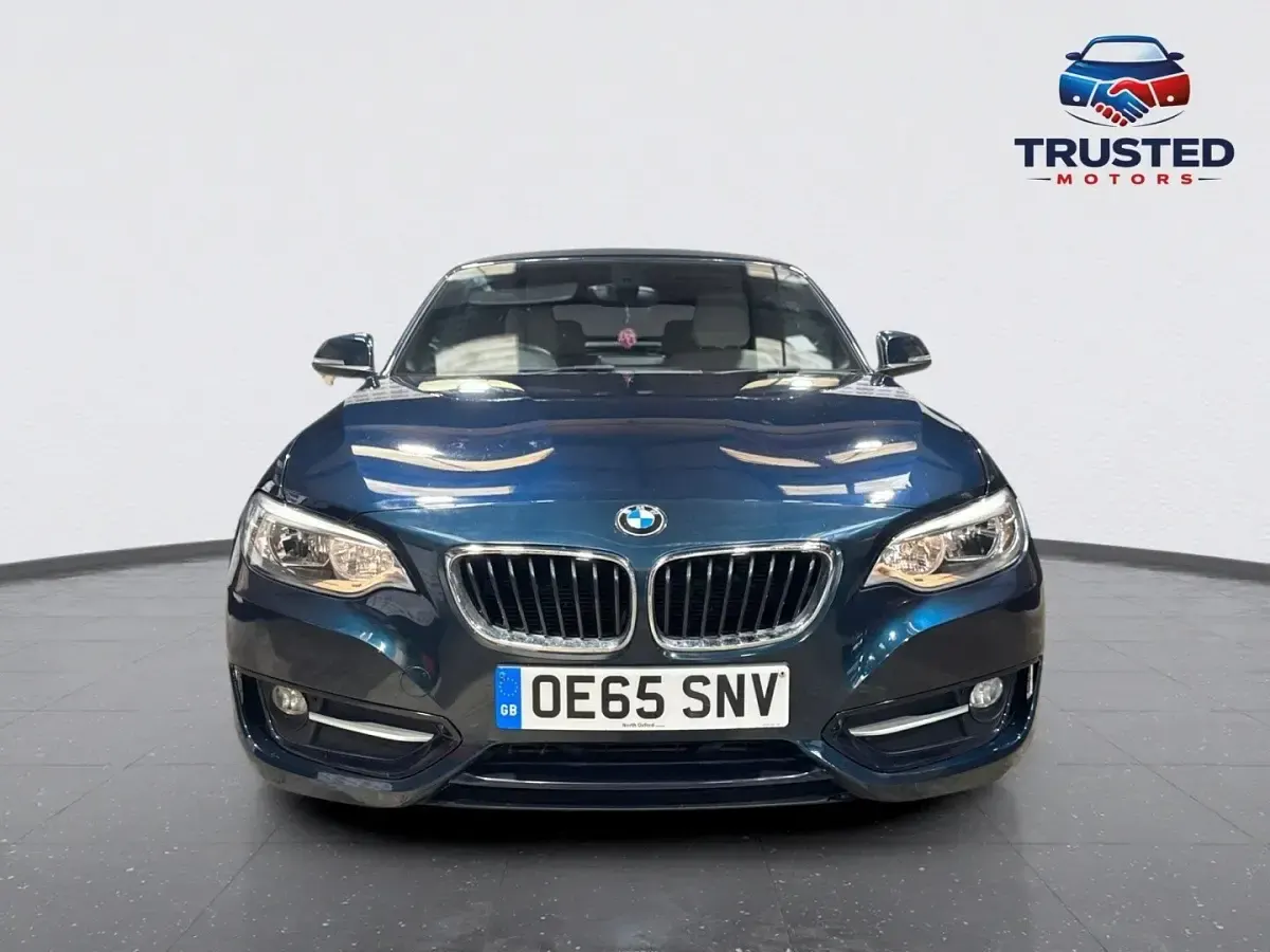 Used BMW 218 Sport Line 2015 Blue Cabriolet