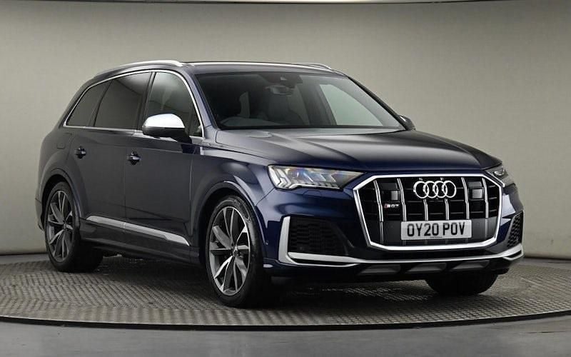Navarra blue metallic Used 2020 Audi SQ7 Comfort SUV | £46,700 (Good price) - Image 1/4