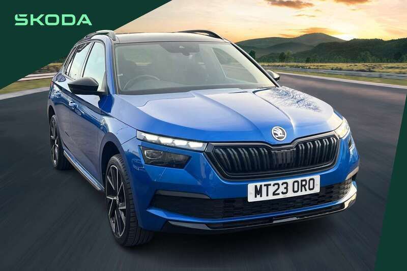 Blue Used 2023 Skoda Kamiq Monte Carlo SUV | £18,490 (Fair price) - Image 1/4