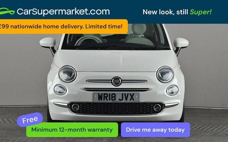 Used Fiat 500 Lounge 69 HP (50 kW) 2018 White Hatchback