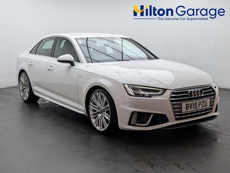 White Used 2019 Audi A4 S-Line Sedan | £14,250 (Good price) - Image 1/4
