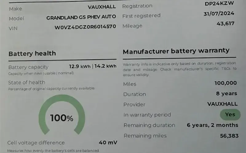 Used Vauxhall Grandland X 224 HP (164 kW) 2024 SUV
