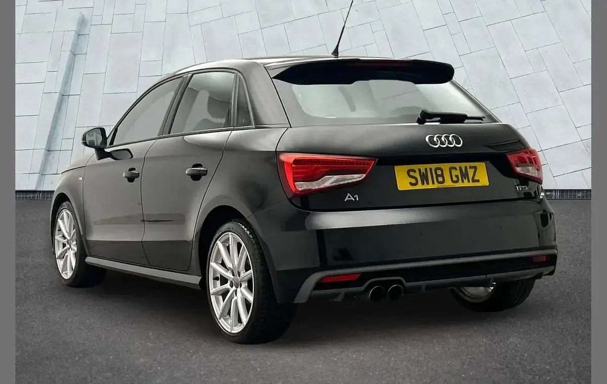 Used Audi A1 S-Line 123 HP (90 kW) 2018 Black Hatchback