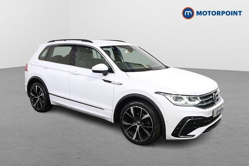 White Used 2021 VW Tiguan R-line SUV | £20,999 (Good price) - Image 1/4