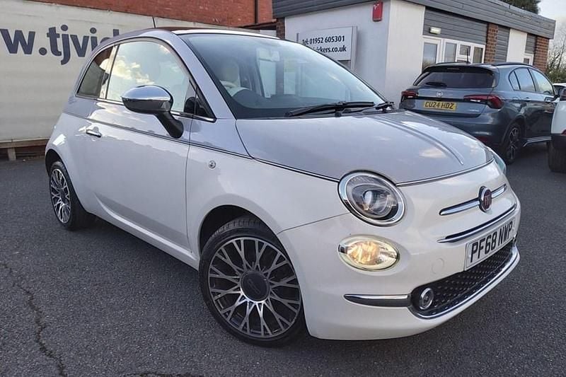 Used Fiat 500 Collezione 69 HP (50 kW) 2018 White Hatchback