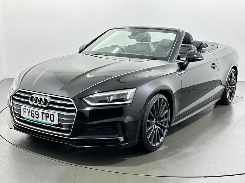Used Audi A5 Cabriolet S-Line 190 HP (139 kW) 2019 Black Cabriolet