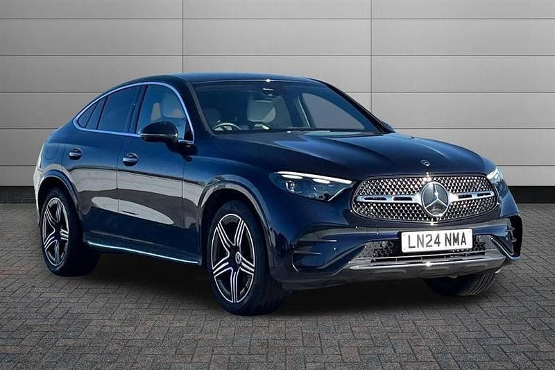 Used Mercedes GLC300 AMG Line Premium 258 HP (189 kW) 2024 Nautic blue Coupe