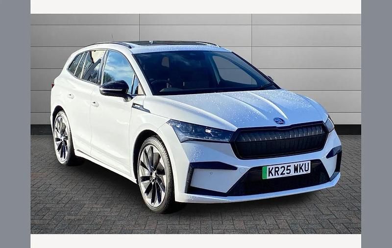 Used Skoda Enyaq iV SportlinePlus 210 kW (286 HP) 2025 Moon white SUV