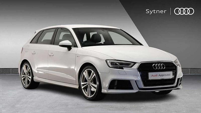 White Used 2018 Audi A3 S-Line Hatchback | £16,000 (Fair price) - Image 1/4