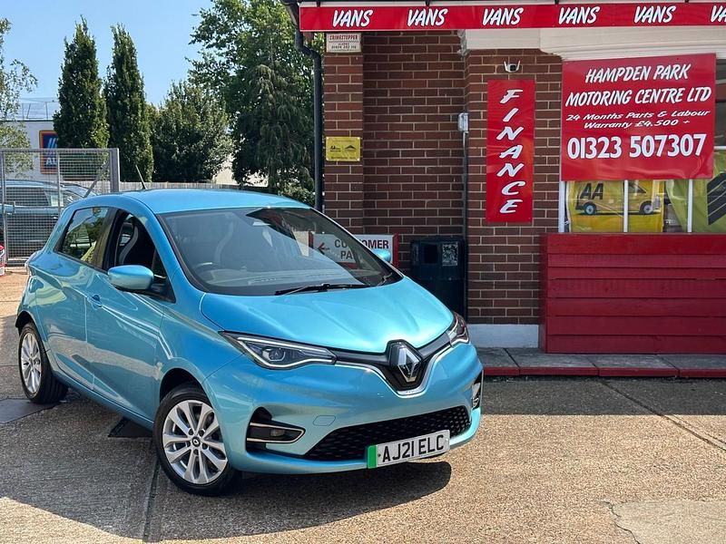 Celason blue Used 2021 Renault Zoe Iconic Hatchback | £8,888 (Fair price) - Image 1/4