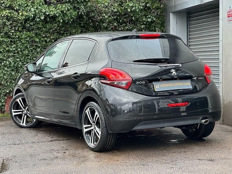 Used Peugeot 208 GT-line 110 HP (80 kW) 2019 Black Hatchback