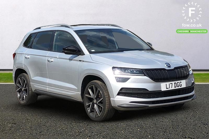 Silver Used 2020 Skoda Karoq SportLine SUV | £18,799 (Fair price) - Image 1/3