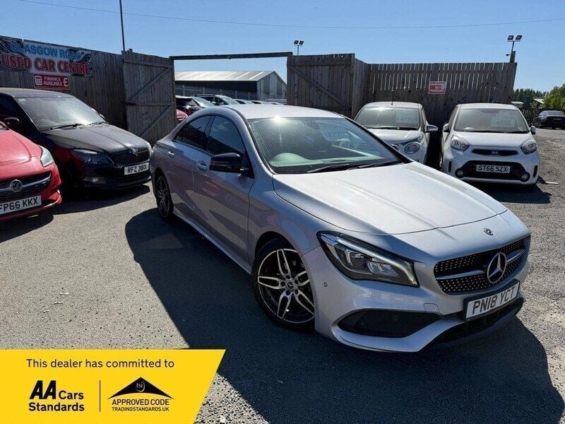 Silver Used 2018 Mercedes CLA180 AMG line Sedan | £9,995 (Good price) - Image 1/4