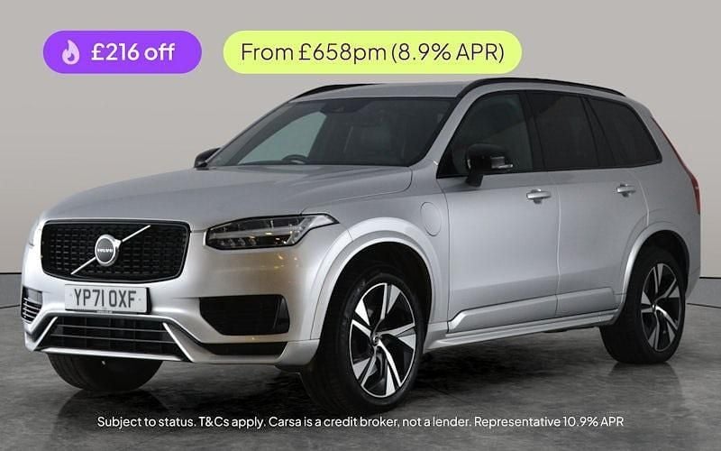 Silver Used 2021 Volvo XC90 R-Design SUV | £34,683 (Fair price) - Image 1/3
