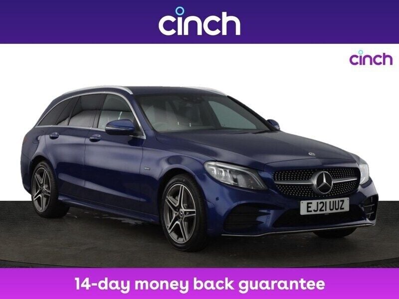 Blue Used 2021 Mercedes C300e AMG line Estate | £21,179 (Super price) - Image 1/3