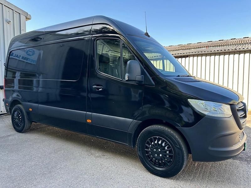 Begagnad Mercedes E-Sprinter Progressive 85 kW (116 HK) 2021 Svart Van