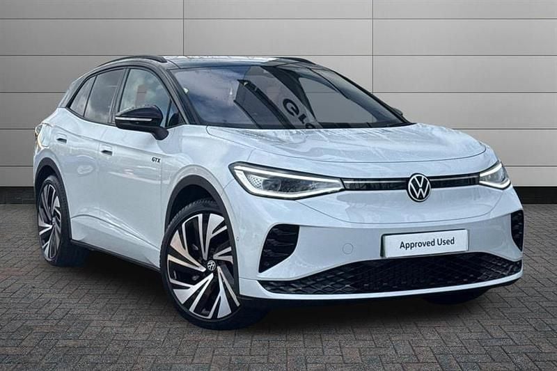 New VW ID.4 GTX 250 kW (340 HP) 2026 Glacier white with black roof SUV