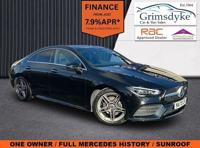 Black Used 2020 Mercedes CLA180 AMG line Sedan | £21,990 (Fair price) - Image 1/3