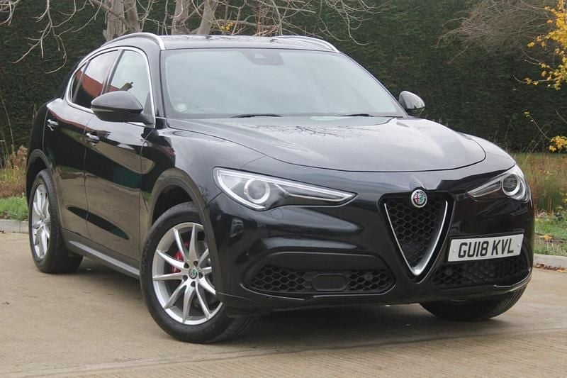 Vulcano black metallic Used 2018 Alfa Romeo Stelvio Edizione Speciale SUV | £14,995 (Super price) - Image 1/4