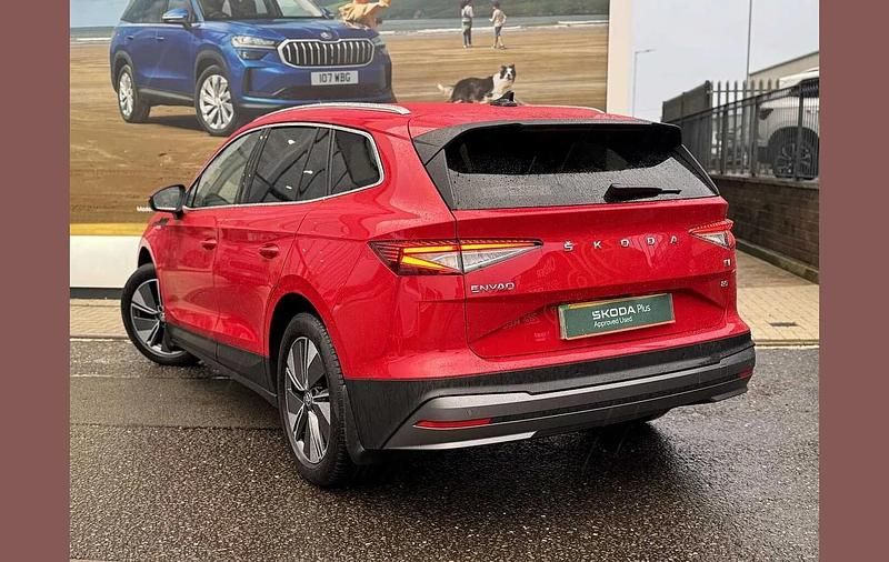 Used Skoda Enyaq iV ecoSuite 150 kW (204 HP) 2023 Velvet red metallic SUV