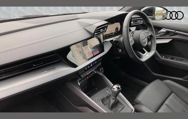 Used Audi A3 S-Line 147 HP (108 kW) 2024 Black Hatchback