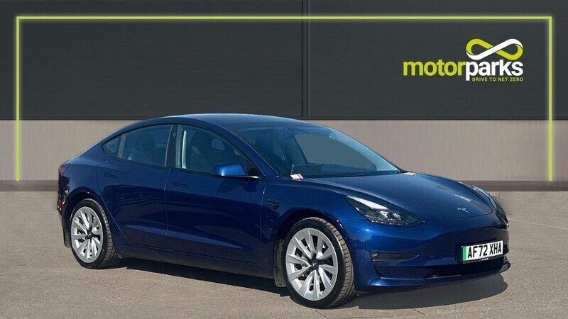 Blue Used 2022 Tesla Model 3 Long Range Sedan | £22,495 (A bit pricey) - Image 1/4