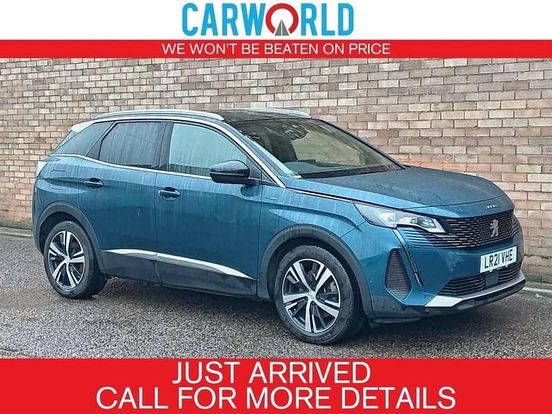 Blue Used 2021 Peugeot 3008 GT SUV | £12,700 - Image 1/3