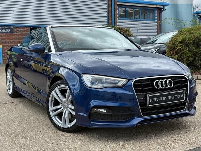 Blue Used 2015 Audi A3 Cabriolet S-Line Cabriolet | £12,495 (Fair price) - Image 1/4
