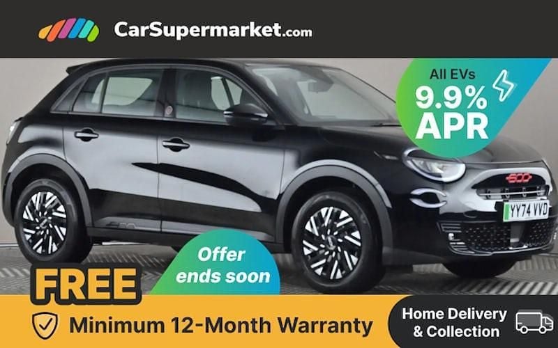 Used 2024 Fiat 600E Red Hatchback | £18,197 (Good price) - Image 1/3