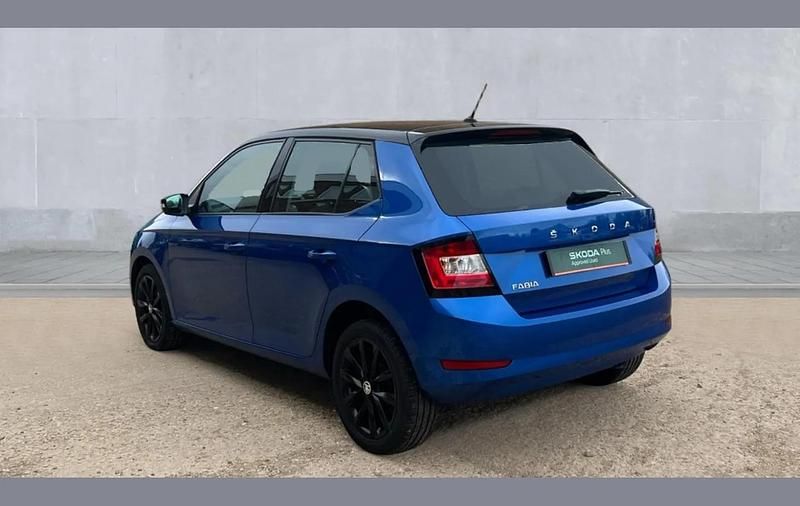 Used Skoda Fabia Colour Edition 95 HP (69 kW) 2021 Race blue black magic pearlescent Hatchback