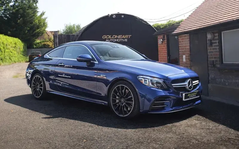 Used Mercedes C43 AMG Premium Plus 390 HP (286 kW) 2020 Blue Coupe
