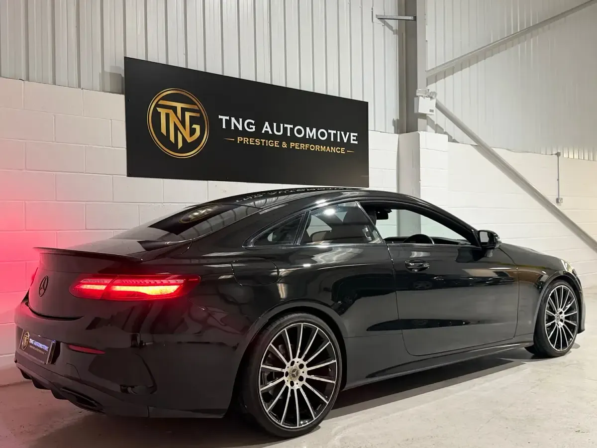 Used Mercedes E220 AMG line 194 HP (142 kW) 2017 Black Coupe