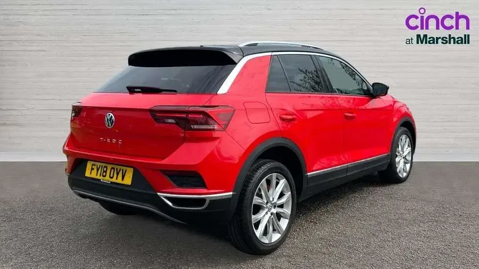 Used VW T-Roc SEL 150 HP (110 kW) 2018 Flash red black SUV