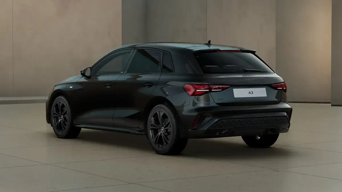 New Audi A3 Black Edition 204 HP (150 kW) 2026 Black Hatchback