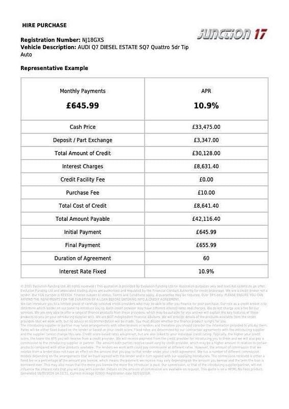 Used Audi SQ7 Business 435 HP (319 kW) 2018 Black SUV