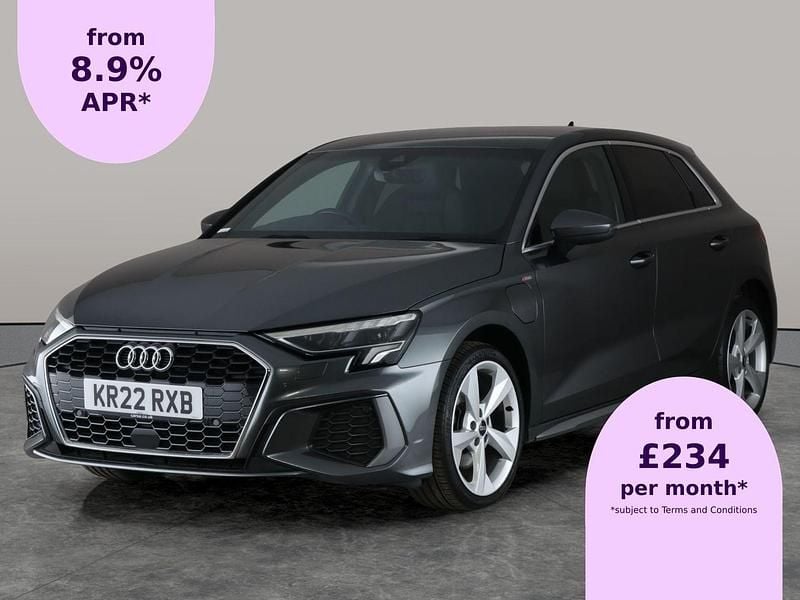 Grey Used 2022 Audi A3 Sportback e-tron S-Line Sedan | £17,016 (Fair price) - Image 1/2
