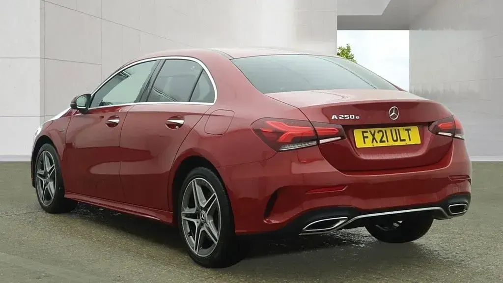 Used Mercedes A250 AMG Line Premium 218 HP (160 kW) 2021 Red Sedan