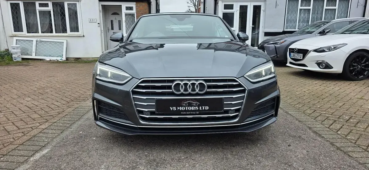 Used Audi A5 Cabriolet S-Line 190 HP (139 kW) 2017 Grey Cabriolet