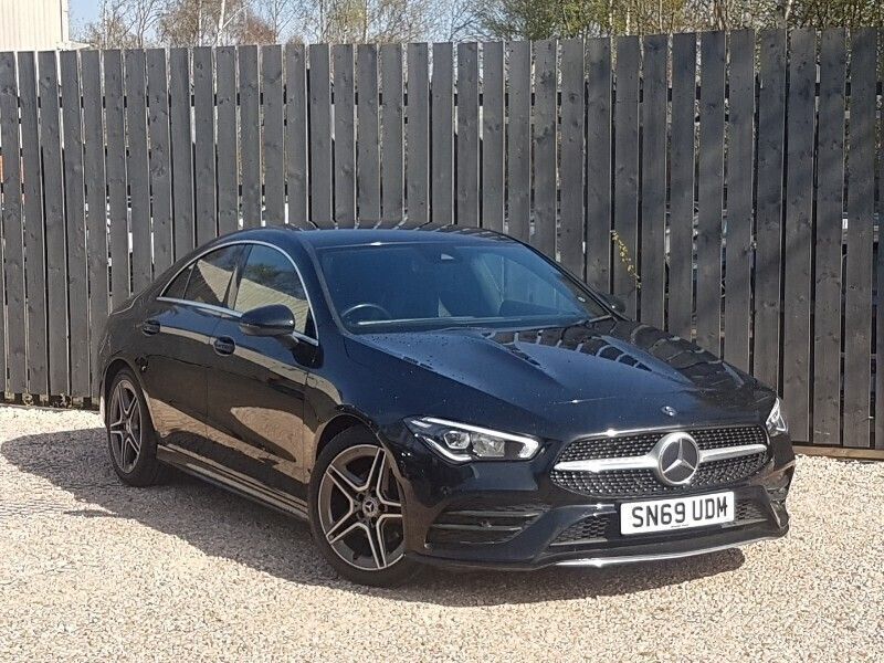Black Used 2019 Mercedes CLA180 AMG line Sedan | £20,298 (Fair price) - Image 1/4