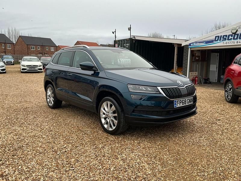 Used Skoda Karoq SE L 150 HP (110 kW) 2018 Blue SUV