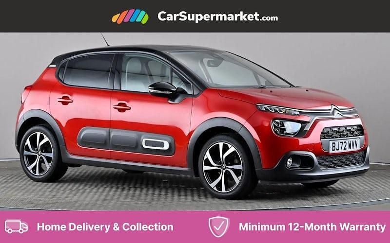 Red Used 2022 Citroën C3 PureTech Hatchback | £9,697 (Fair price) - Image 1/4